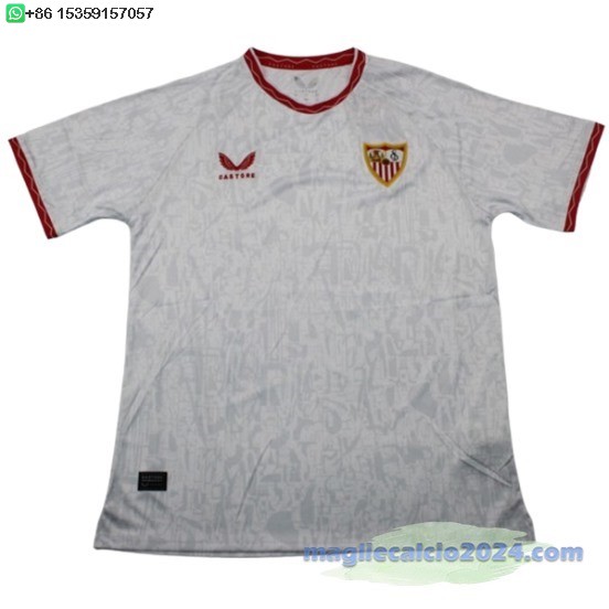 Thailandia Home Maglia Sevilla 2024 2025 Bianco Poco Prezzo