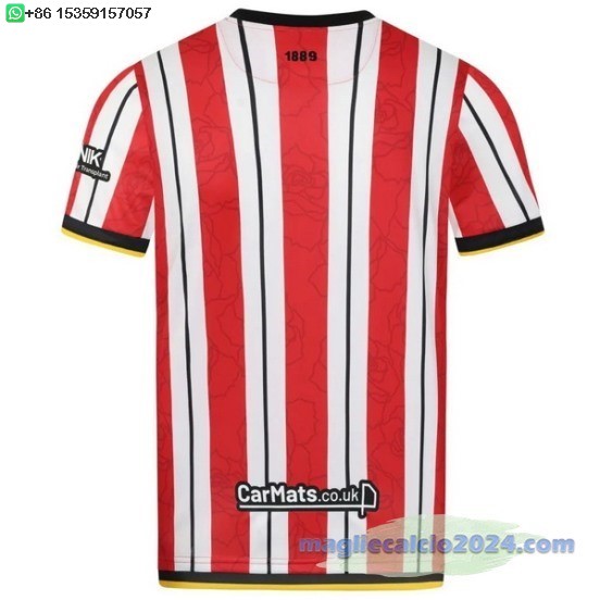 Thailandia Home Maglia Sheffield United 2024 2025 Rosso Poco Prezzo