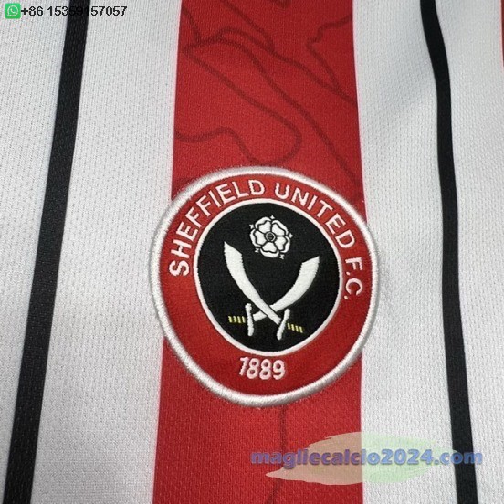 Thailandia Home Maglia Sheffield United 2024 2025 Rosso Poco Prezzo