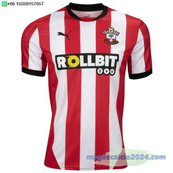 Thailandia Home Maglia Southampton 2024 2025 Rosso Poco Prezzo