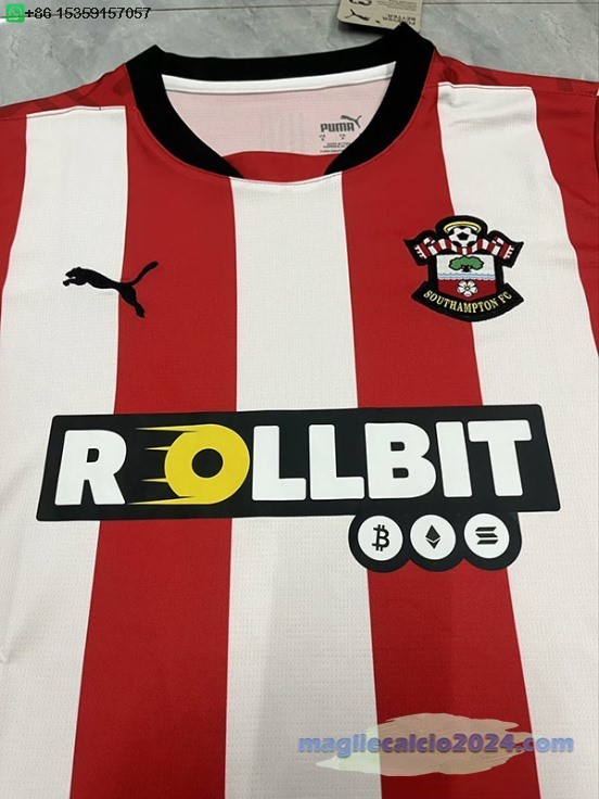 Thailandia Home Maglia Southampton 2024 2025 Rosso Poco Prezzo