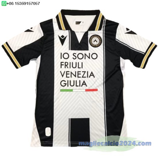 Thailandia Home Maglia Udinese 2024 2025 Bianco Nero Poco Prezzo