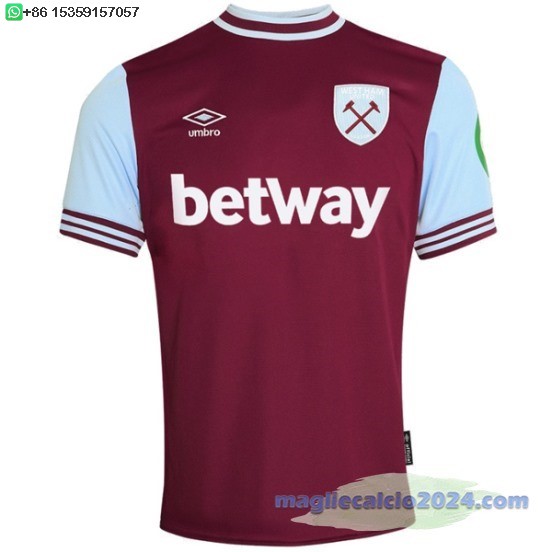 Thailandia Home Maglia West Ham United 2024 2025 Rosso Poco Prezzo