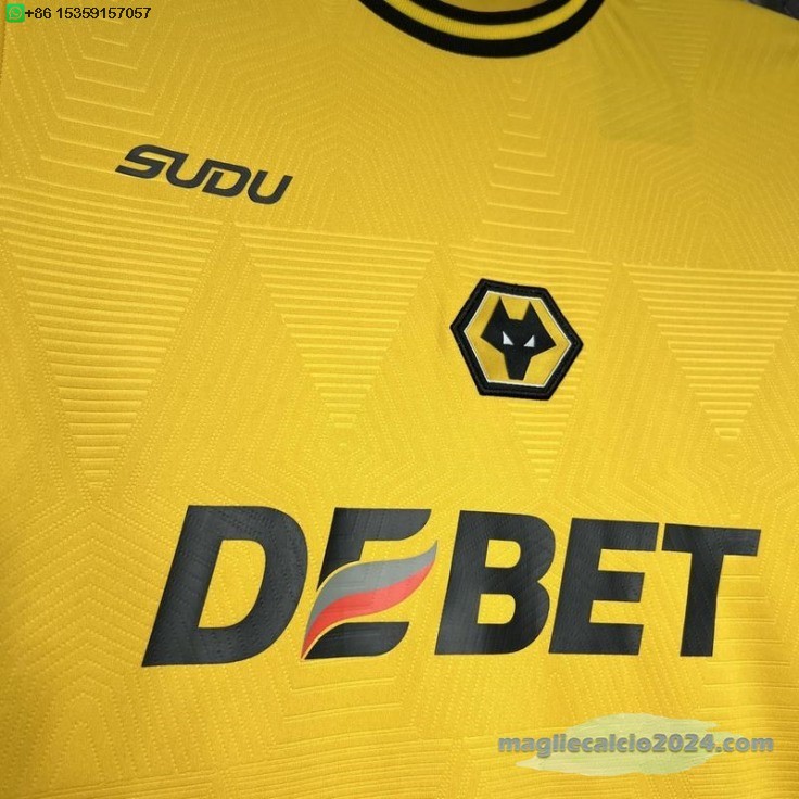 Thailandia Home Maglia Wolves 2024 2025 Giallo Poco Prezzo