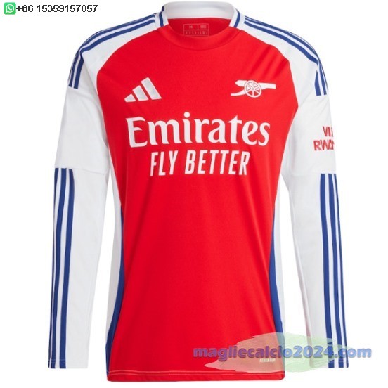 Thailandia Home Manica lunga Arsenal 2024 2025 Rosso Poco Prezzo