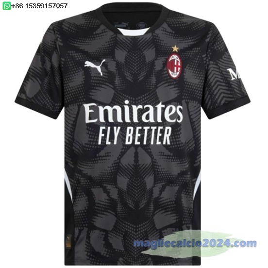 Thailandia Portiere Maglia AC Milan 2024 2025 Nero Poco Prezzo