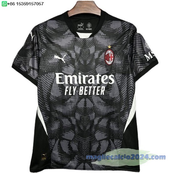 Thailandia Portiere Maglia AC Milan 2024 2025 Nero Poco Prezzo