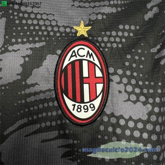 Thailandia Portiere Maglia AC Milan 2024 2025 Nero Poco Prezzo