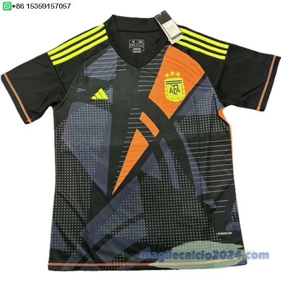 Thailandia Portiere Maglia Argentina 2024 Nero Poco Prezzo