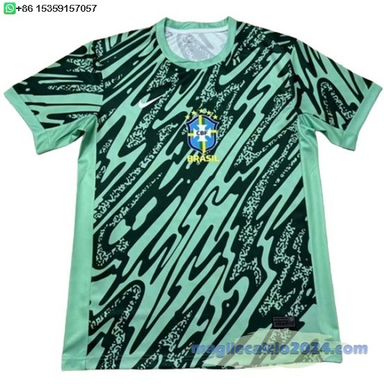 Thailandia Portiere Maglia Brasile 2024 Verde Poco Prezzo