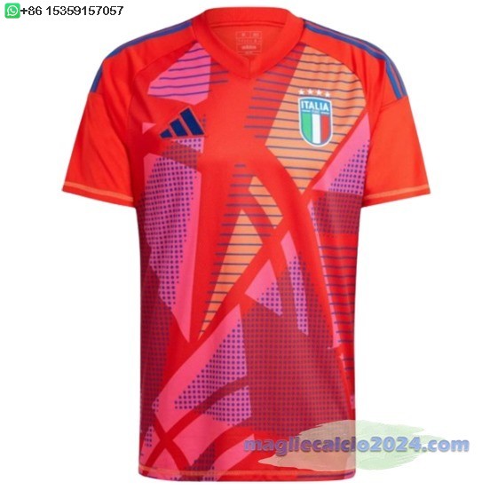 Thailandia Portiere Maglia Italia 2024 Rosso Poco Prezzo