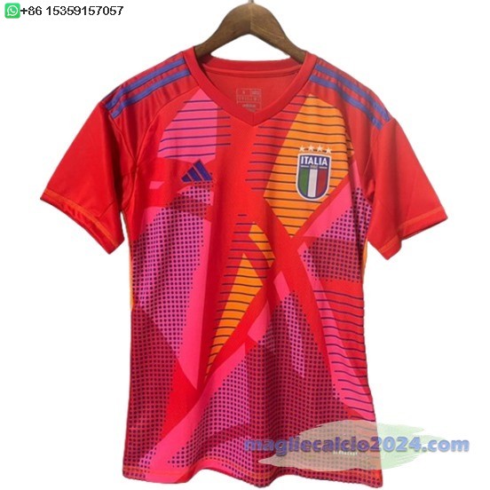 Thailandia Portiere Maglia Italia 2024 Rosso Poco Prezzo