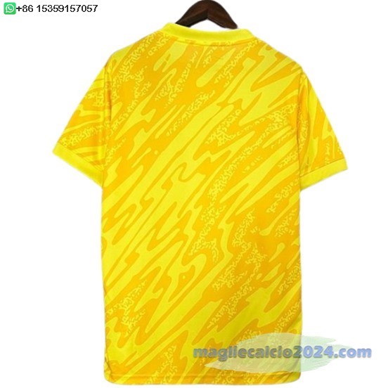 Thailandia Portiere Maglia Real Madrid 2024 2025 Giallo Poco Prezzo