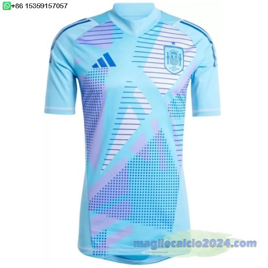Thailandia Portiere Maglia Spagna 2024 Blu Poco Prezzo