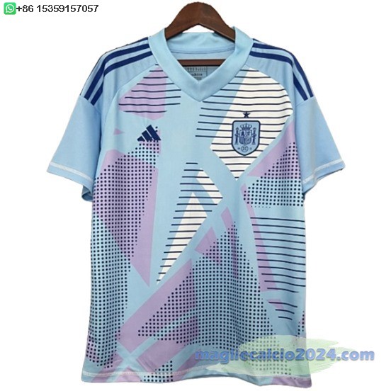 Thailandia Portiere Maglia Spagna 2024 Blu Poco Prezzo