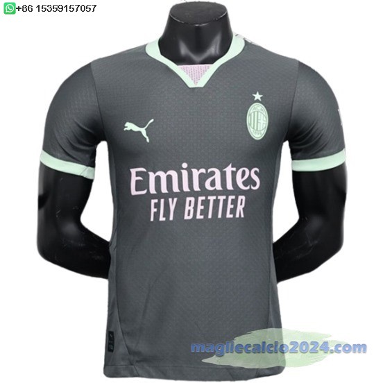 Thailandia Terza Giocatori Maglia AC Milan 2024 2025 Poco Prezzo