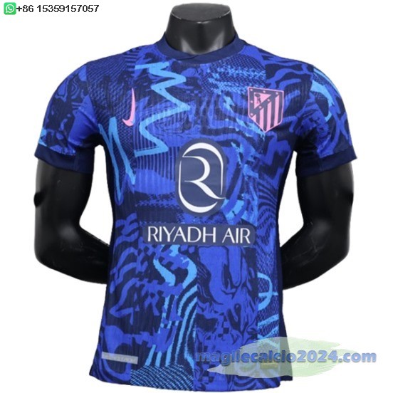 Thailandia Terza Giocatori Maglia Atletico Madrid 2024 2025 Blu Poco Prezzo