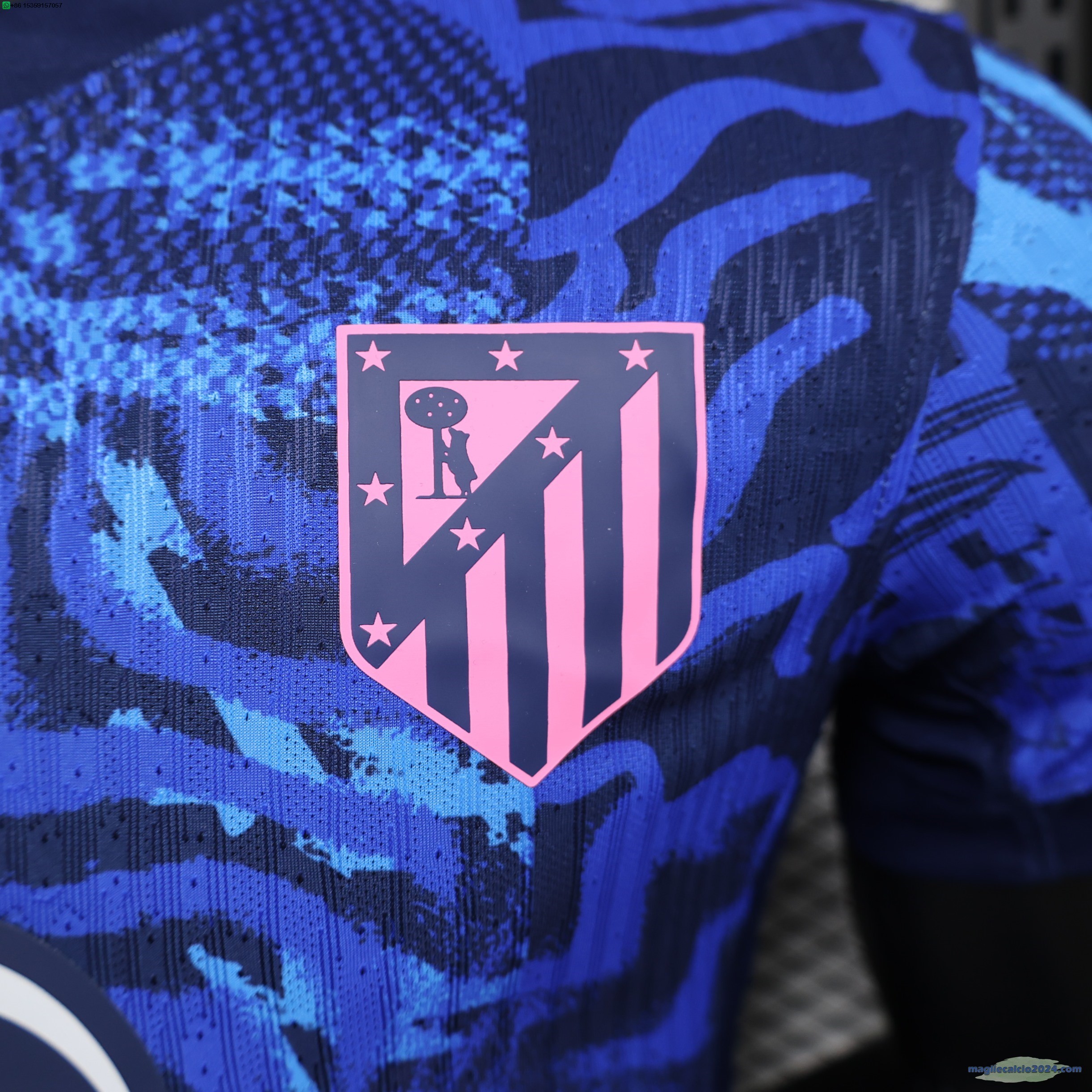 Thailandia Terza Giocatori Maglia Atletico Madrid 2024 2025 Blu Poco Prezzo