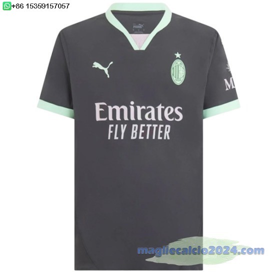 Thailandia Terza Maglia AC Milan 2024 2025 Nero Poco Prezzo