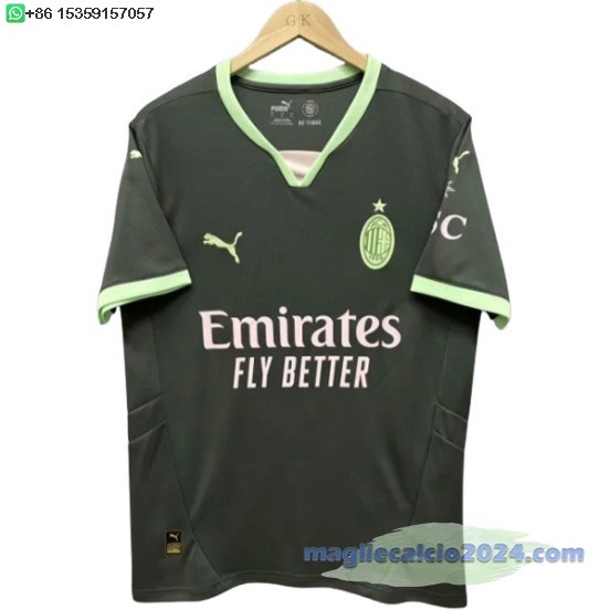 Thailandia Terza Maglia AC Milan 2024 2025 Nero Poco Prezzo