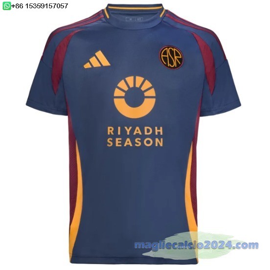 Thailandia Terza Maglia As Roma 2024 2025 Blu Poco Prezzo