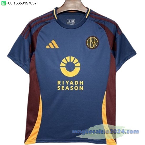 Thailandia Terza Maglia As Roma 2024 2025 Blu Poco Prezzo