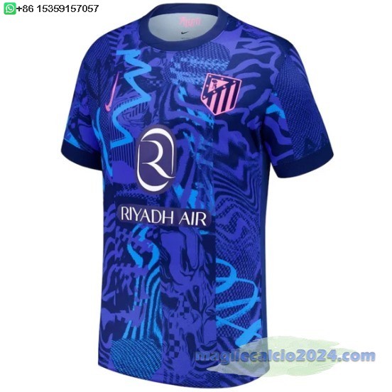 Thailandia Terza Maglia Atletico Madrid 2024 2025 Blu Poco Prezzo