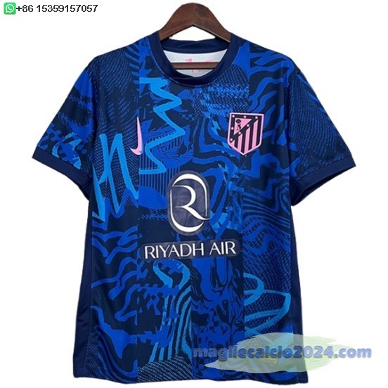 Thailandia Terza Maglia Atletico Madrid 2024 2025 Blu Poco Prezzo