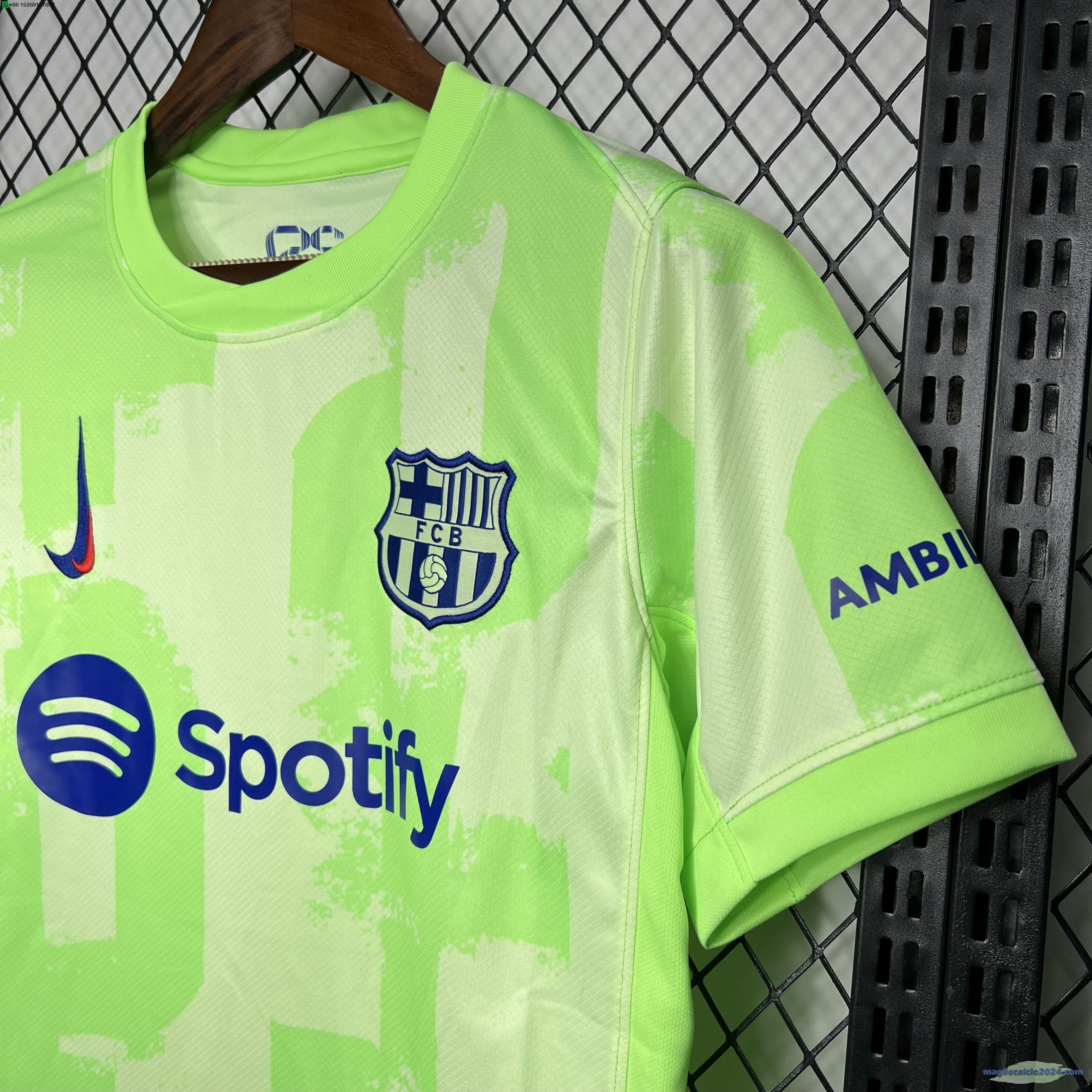 Thailandia Terza Maglia Barcelona 2024 2025 Verde Poco Prezzo