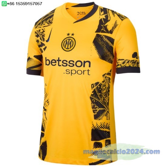 Thailandia Terza Maglia Inter Milán 2024 2025 Giallo Poco Prezzo