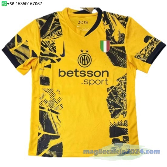 Thailandia Terza Maglia Inter Milán 2024 2025 Giallo Poco Prezzo