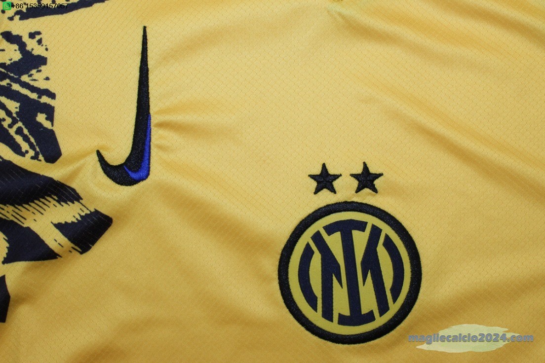 Thailandia Terza Maglia Inter Milán 2024 2025 Giallo Poco Prezzo