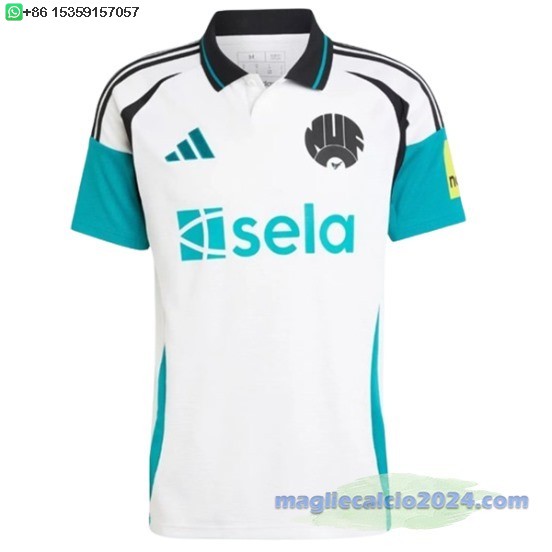 Thailandia Terza Maglia Newcastle United 2024 2025 Bianco Poco Prezzo