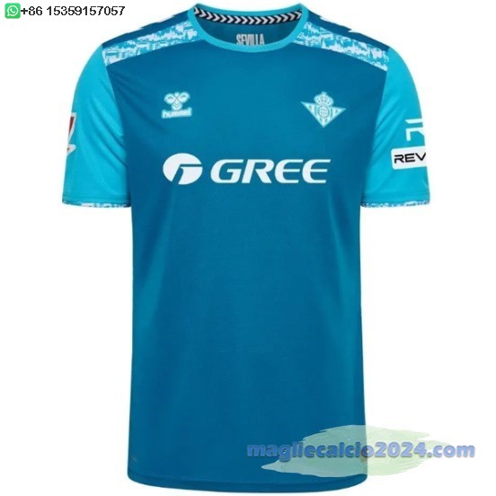 Thailandia Terza Maglia Real Betis 2024 2025 Blu Poco Prezzo