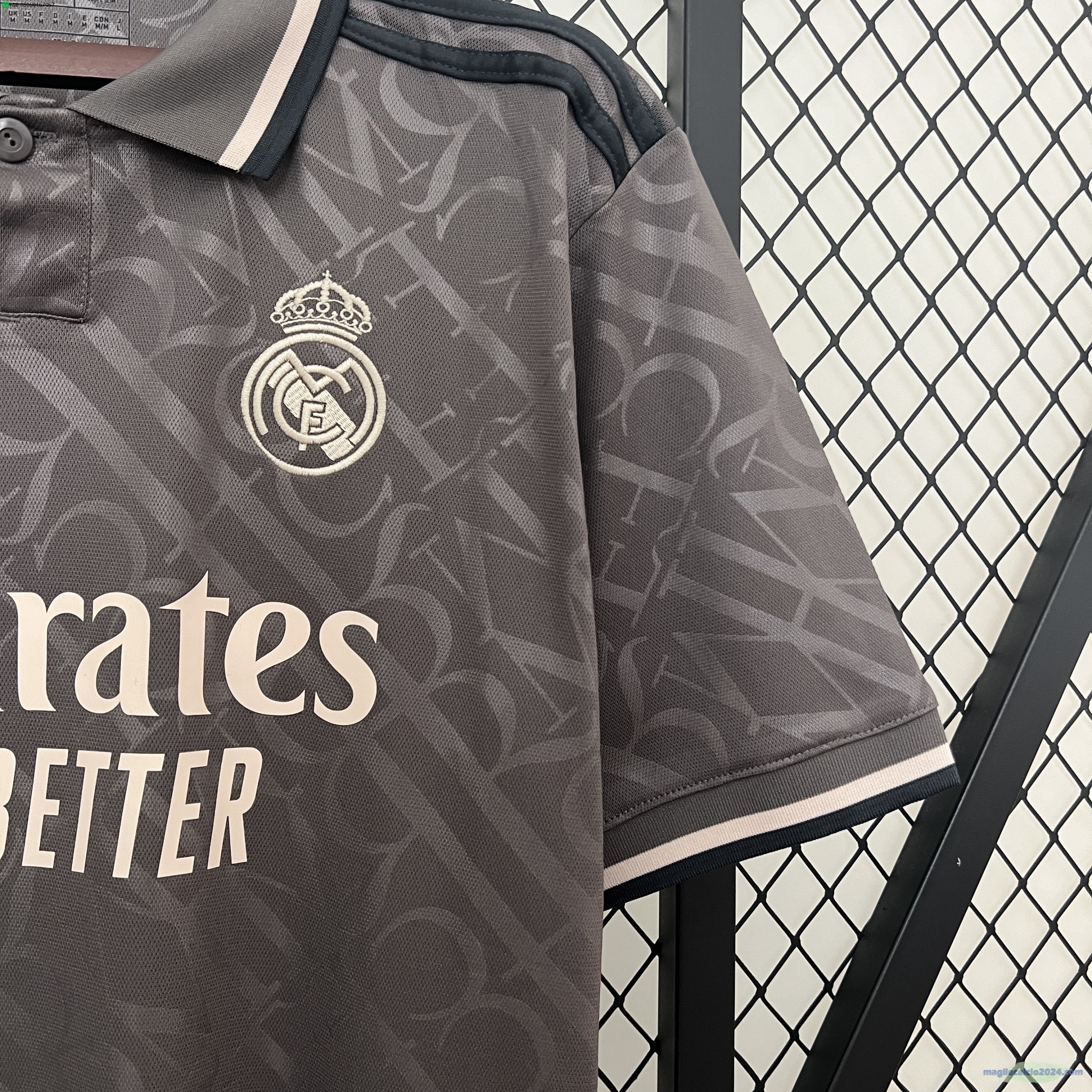 Thailandia Terza Maglia Real Madrid 2024 2025 Nero Poco Prezzo