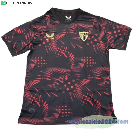 Thailandia Terza Maglia Sevilla 2024 2025 Rosso Poco Prezzo