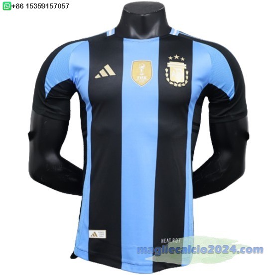 Thailandia speciale Giocatori Maglia Argentina 2024 Blu Nero Poco Prezzo