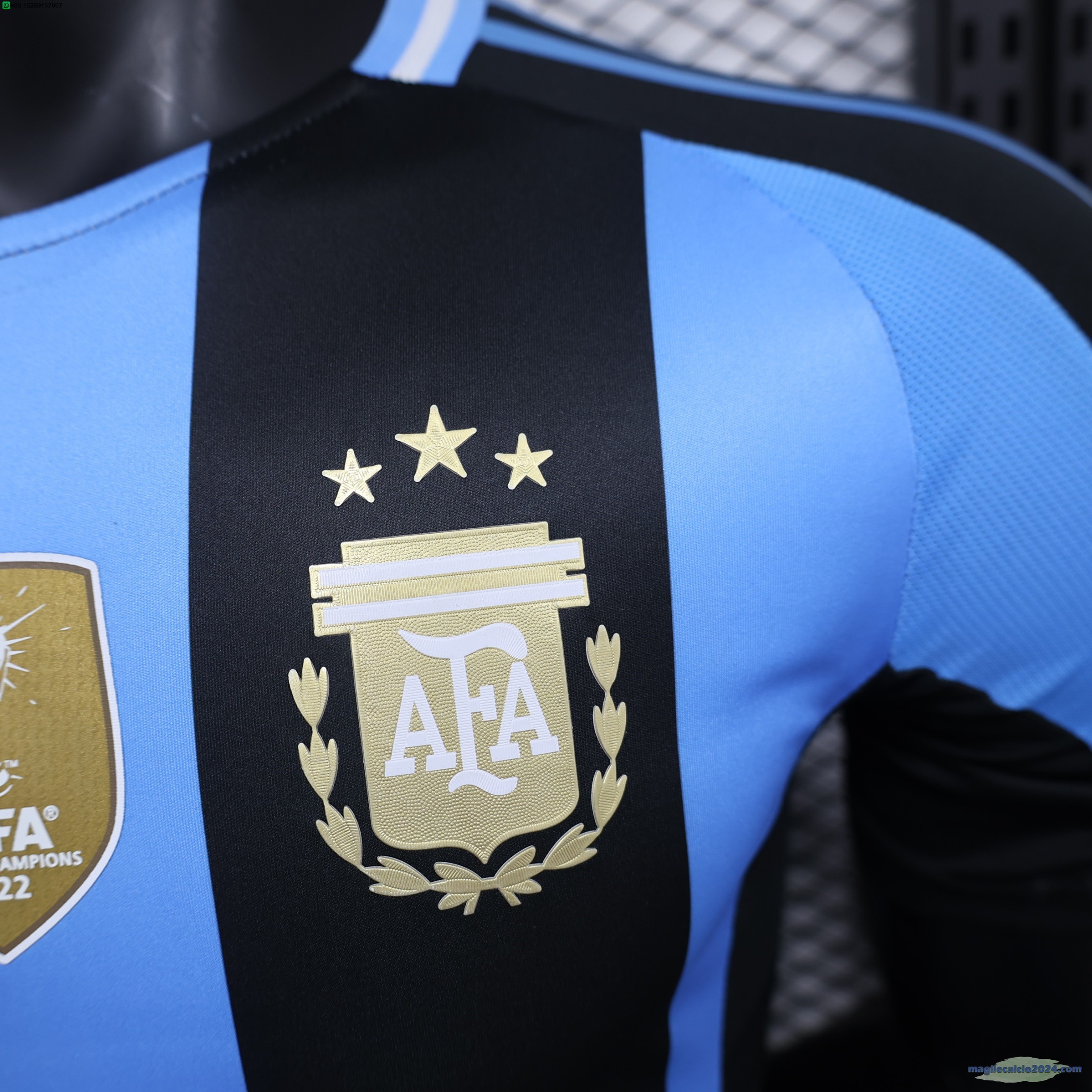 Thailandia speciale Giocatori Maglia Argentina 2024 Blu Nero Poco Prezzo