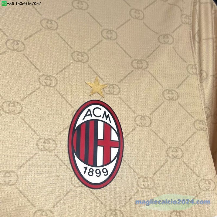 Thailandia speciale Maglia AC Milan 2024 2025 Giallo Poco Prezzo