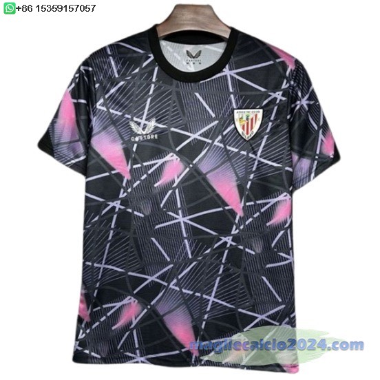 Thailandia speciale Maglia Athletic Bilbao 2024 2025 Nero Rosa Poco Prezzo