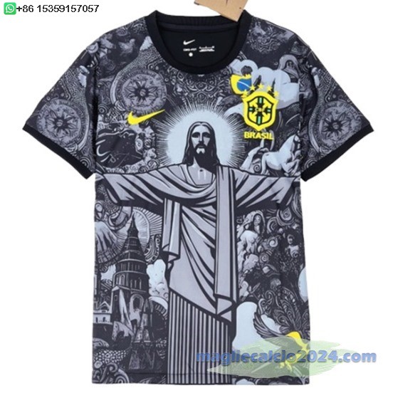 Thailandia speciale Maglia Brasile 2024 Grigio Poco Prezzo