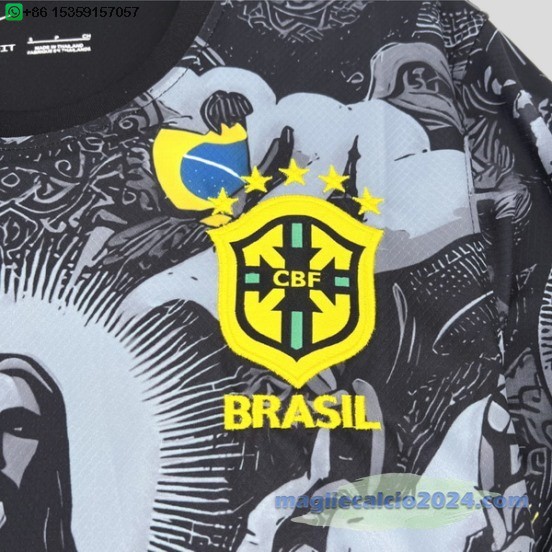 Thailandia speciale Maglia Brasile 2024 Grigio Poco Prezzo