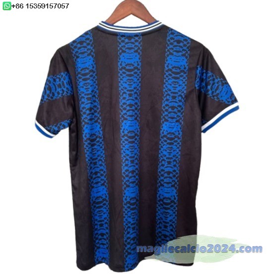 Thailandia speciale Maglia Inter Milán 2024 2025 Blu Nero Poco Prezzo