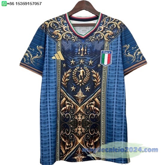 Thailandia speciale Maglia Italia 2024 Giallo Blu Poco Prezzo