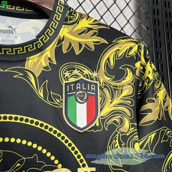 Thailandia speciale Maglia Italia 2024 Giallo Nero Poco Prezzo