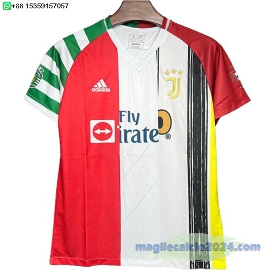 Thailandia speciale Maglia Juventus 2024 2025 Rosso Bianco Poco Prezzo