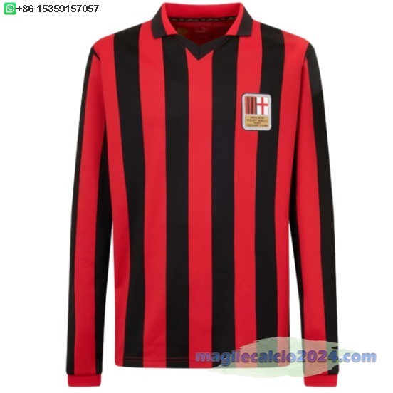 Thailandia speciale Maglia Manica lunga AC Milan 2024 2025 Rosso Poco Prezzo