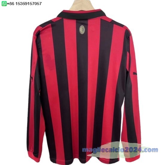 Thailandia speciale Maglia Manica lunga AC Milan 2024 2025 Rosso Poco Prezzo
