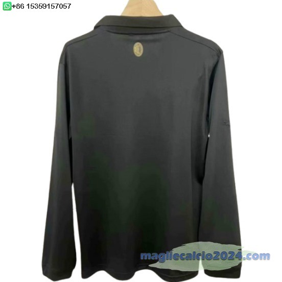 Thailandia speciale Portiere Maglia Manica lunga AC Milan 2024 2025 Nero Poco Prezzo
