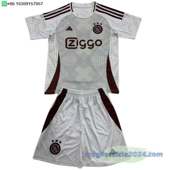 concetto Conjunto De Bambino Ajax 2024 2025 Grigio Poco Prezzo